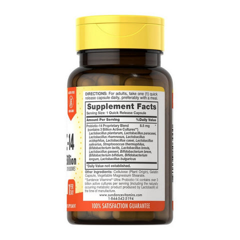 Sundance, Ultra Probiotic-10 Complex Quick Release Capsules, 60 Caps