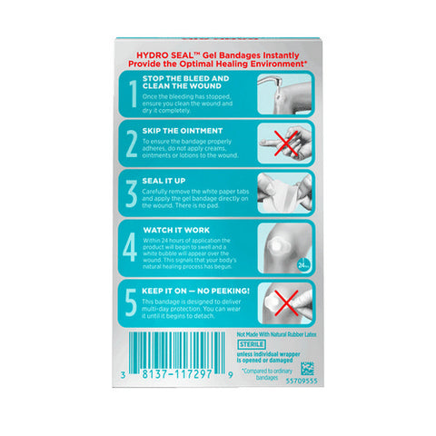 Band-Aid, Hydro Seal All-Purpose Hydrocolloid Gel Bandages, 10 Each