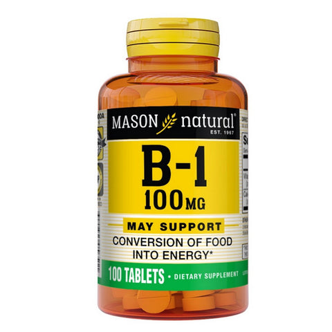 Mason, Vitamin B-1, 100 mg, 100 Tabs