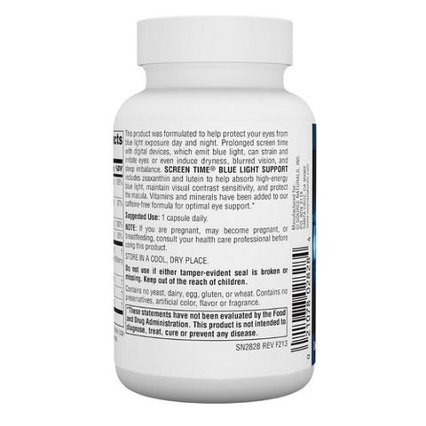 Source Naturals, Screen Time Blue Light Support, 60 Vegi Caps