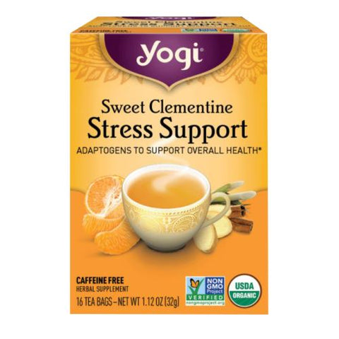 Yogi, Sweet Clementine Stress Support, 16 Count