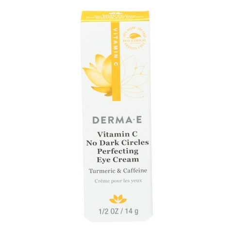 Derma e, Vitamin C No Dark Circles Perfecting Eye Cream, 0.5 Oz