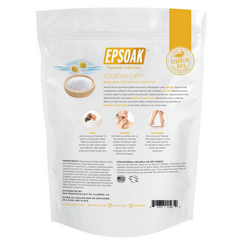 Epsoak, Everyday Epsom Salt Soothe Plus Calm, 2 lbs