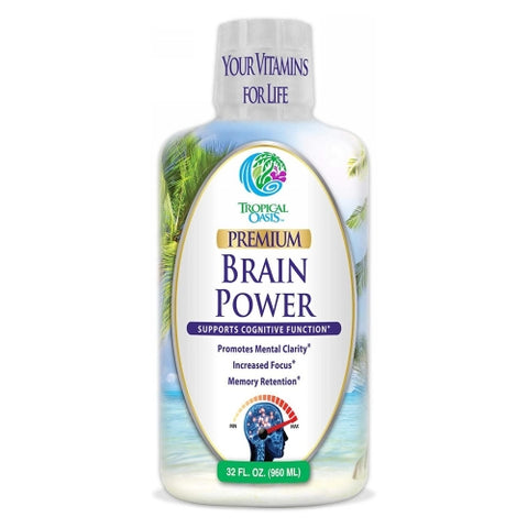 Tropical Oasis, Brain Fuel, 32 Oz