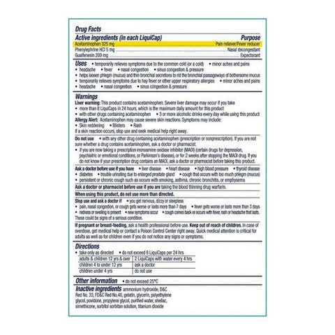 Vicks, Sinex Severe Congestion Liquicaps, 24 Tabs