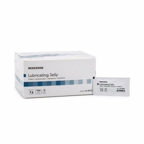 McKesson, Lubricating Jelly McKesson 3 Gram Individual Packet Sterile, 3 Grams, Box Of 144
