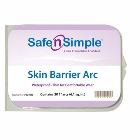 Safe N Simple, Waterproof Barrier 1 X 1 Inch, Count of 30