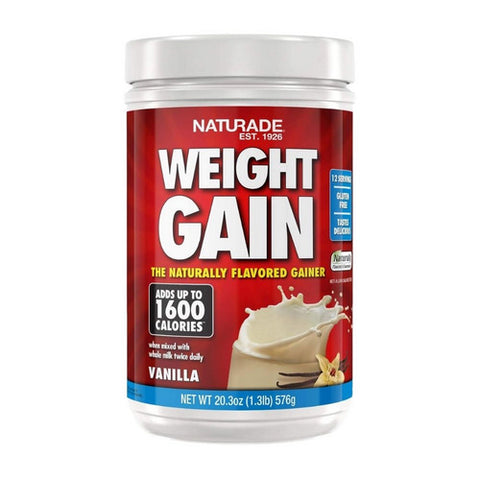 Naturade, Weight Gain Powder Sugar Free Vanilla, 20.3 Oz