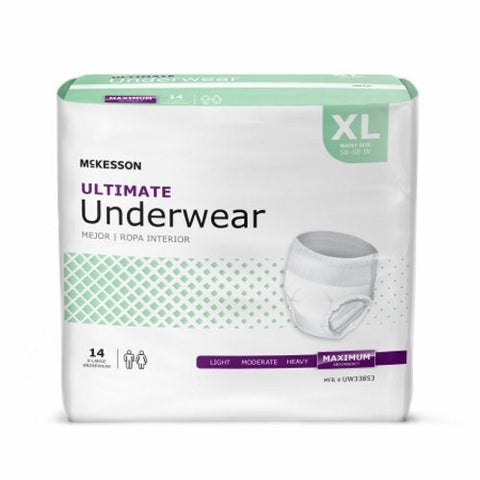 Unisex Adult Absorbent Underwear Case of 48 by McKesson