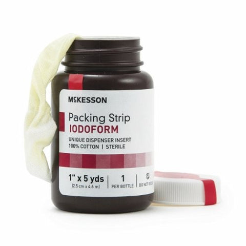 McKesson, Wound Packing Strip Iodoform 1 Inch X 5 Yard Sterile Antiseptic, Count of 1