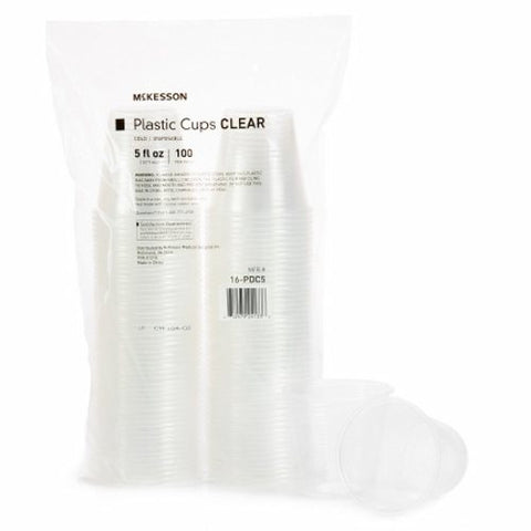 McKesson, Drinking Cup McKesson 5 oz. Clear Polypropylene Disposable, 100 Count