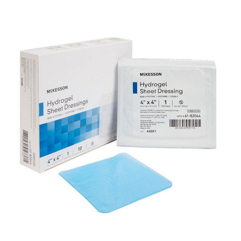 McKesson, Hydrogel Dressing McKesson 4 X 4 Inch Square Sterile, Count of 1