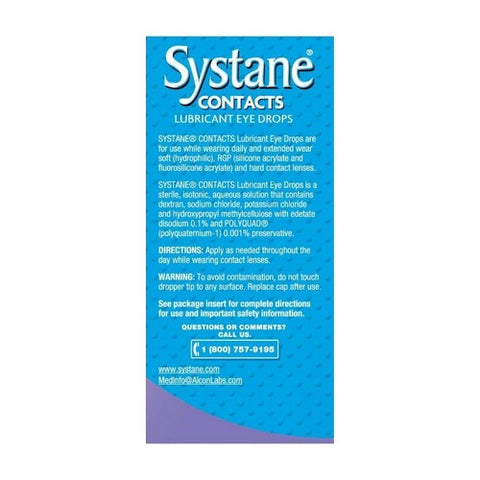 Systane, Contacts Lubricant Eye Drops, 0.4 Oz Systane