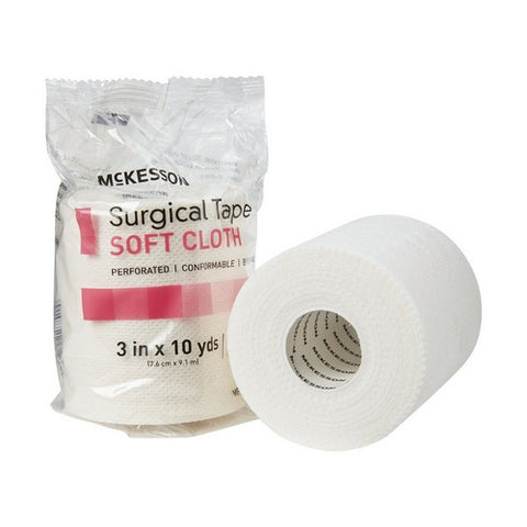 McKesson, Medical Tape McKesson Cloth 3 Inch X 10 Yard White NonSterile, 1 Pack