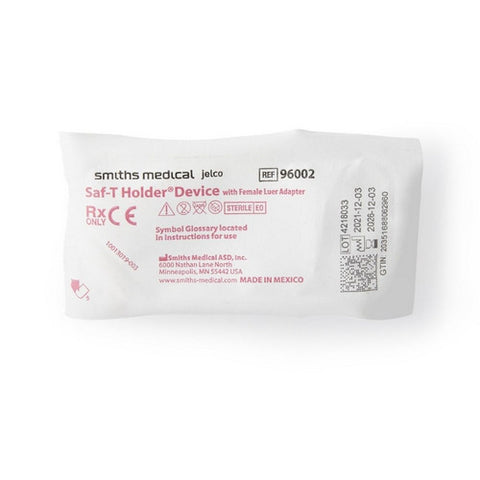 Smiths Medical, Blood Collection Holder Saf-T Holder  Female Luer Adapter, Back End Needle, Multi Sample Luer,, Count of 1