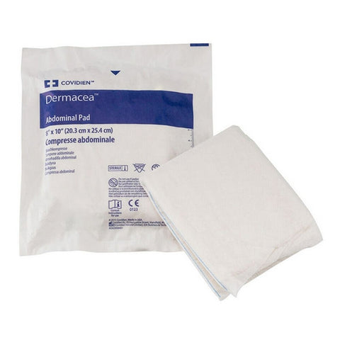 Cardinal, Abdominal Pad Dermacea NonWoven Fluff 8 X 10 Inch Rectangle NonSterile, Count of 1