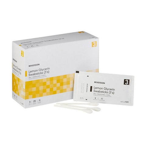 McKesson, Oral Swabstick McKesson Lemon Glycerin, Case Of 10