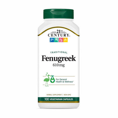 21st Century, Whole Herb Fenugreek, 610 mg, 100 Veg Caps