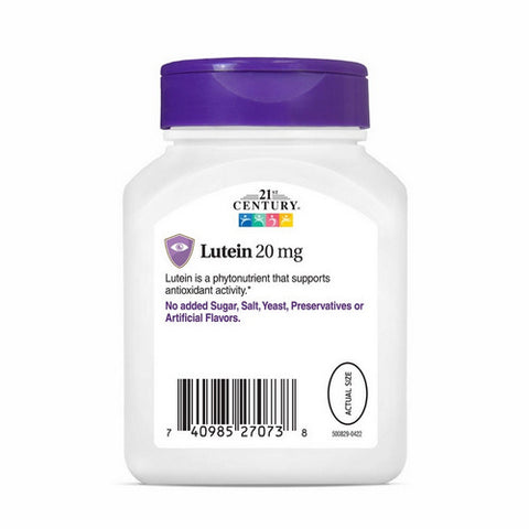 21st Century, Lutein, 20 mg, 60 Softgels