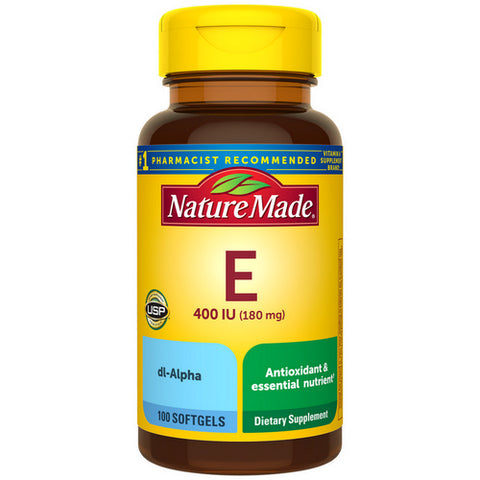 Nature Made, Vitamin E DL-Alpha, 400 IU, 100 Softgels