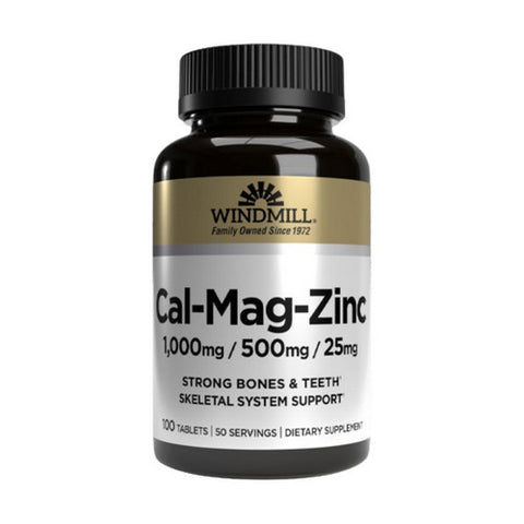 Windmill Health, Calcium - Magnesium & Zinc, 100 Tabs