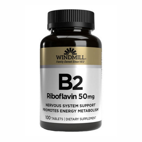 Windmill Health, Vitamin B2, 50 Mg, 100 Tabs