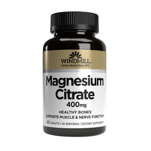 Windmill Health, Magnesium Citrate, 400 mg, 60 Tabs