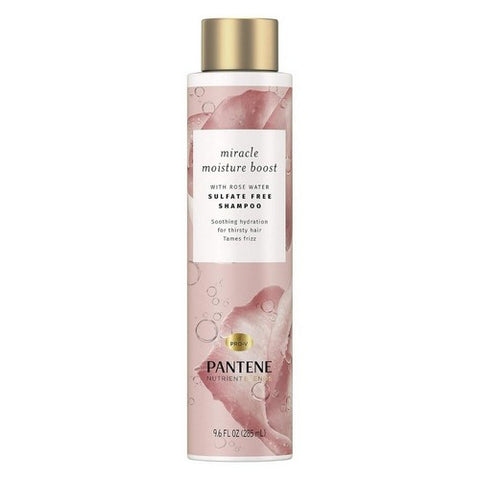 Pantene, Nutrient Blends Sulfate Free Miracle Moisture Rose Water Shampoo, 9.6 Oz