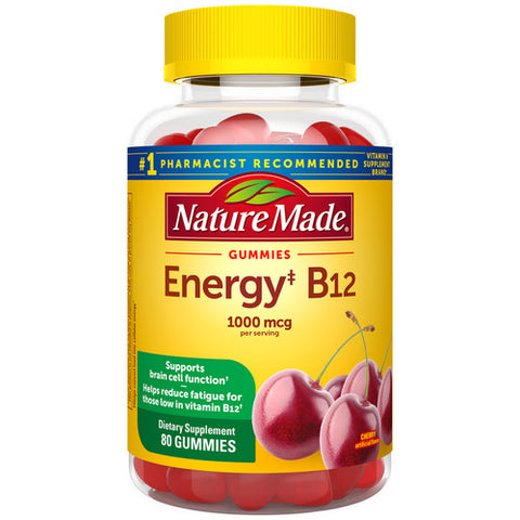 Nature Made, Vitamin B12 Adult Gummies, 80 Tabs