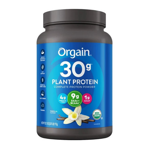 Orgain, Complete Plant Protein Powder Vanilla, 2.01 lbs