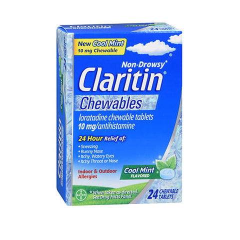 Claritin, Claritin, Cool Mint Flavored 24 Chewable Tabs