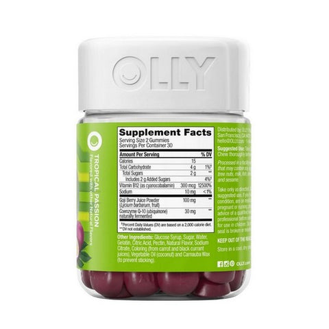 Olly, Daily Energy Tropical Passion, 60 Count
