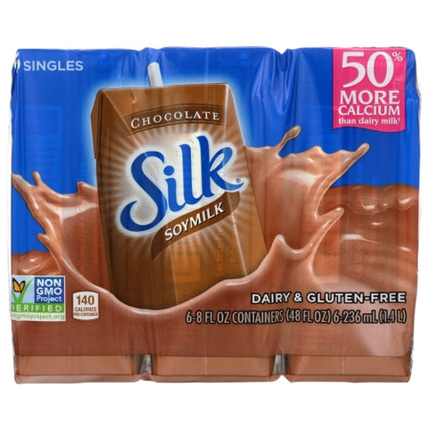 Silk, Shelf Stable Chocolate Soy Milk, 48 Oz(Case Of 3)