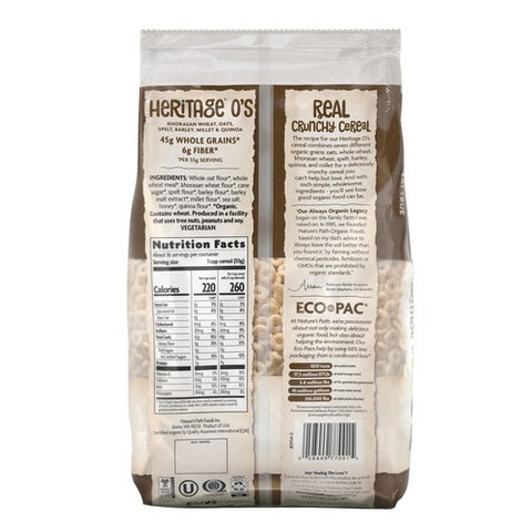 Natures Path, Organic Heritage O's Cereal, 32 Oz(Case Of 6)