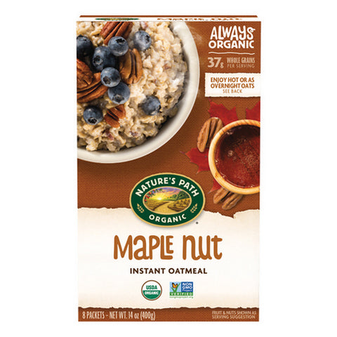 Natures Path, Organic Maple Nut Instant Oatmeal, 14 Oz(Case Of 6)