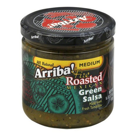 Arriba, Salsa Grn Medm, 16 Oz(Case Of 6)