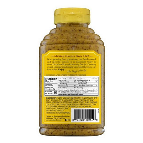 Beaver, Deli Mustard Squeeze, 12.5 Oz(Case Of 6)
