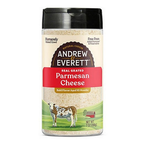 Andrew & Everett, Cheese Grated Parmesan, 7 Oz(Case Of 6)