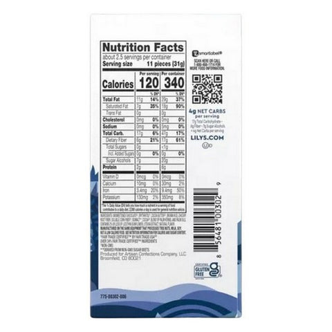 Lily's, Dark Chocolate With Stevia Crispy Rice, 3 Oz(Case Of 12)