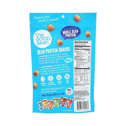 The Good Bean, Chickpea Snacks Gluten Free Sea Salt, 6 Oz(Case Of 6)