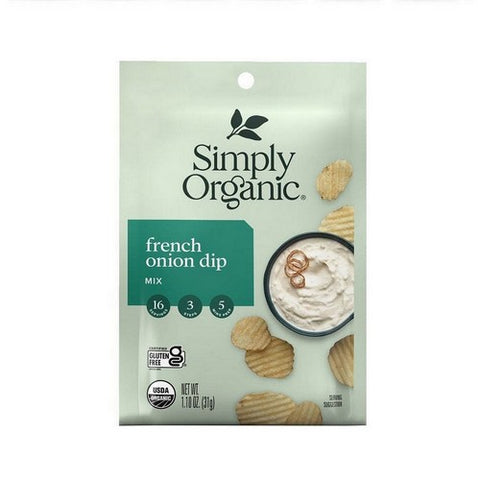 Simply Organic, Organic French Onion Dip Mix, 1.1 Oz(Case Of 12)