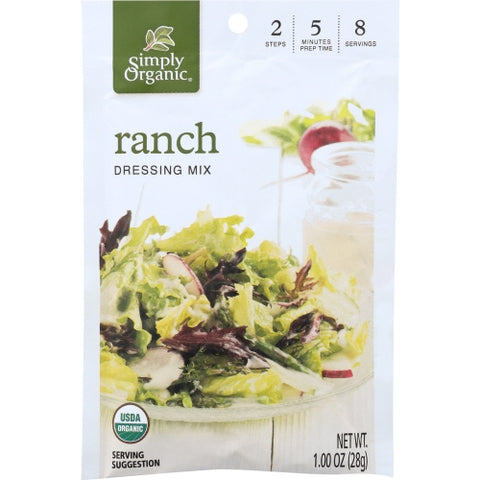 Mix Drssng Ranch Org Case of 12 X 0.11 Oz by Simply Organic