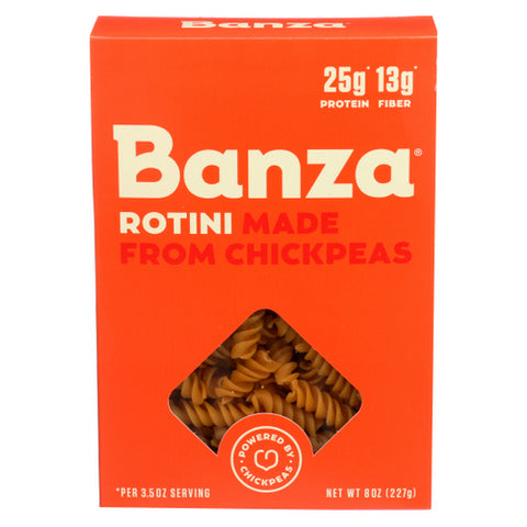 Banza, Gluten Free Chickpea Rotini, 8 Oz(Case Of 6)
