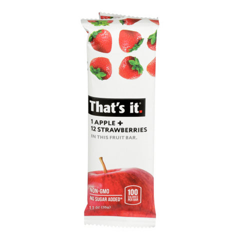 That's It, Apple & Strawberry Fruit Bar, 1.2 Oz(Case Of 12)