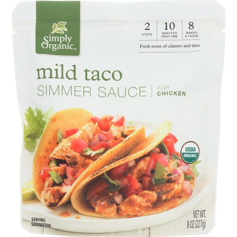 Sauce Mild Taco Simr Org Case of 6 X 8 Oz by Simply Organic