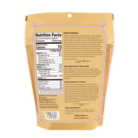 Bobs Red Mill, Flaxseed Meal Golden, 16 Oz(Case Of 4)