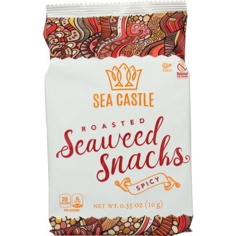 Sea Castle, Seaweed Roasted Spicy, 0.35 Oz(Case Of 12)