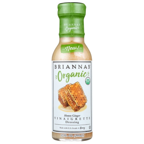 Briannas, Dressing Hny Gngr Vngrt O, 10 Oz(Case Of 6)