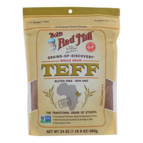 Bobs Red Mill, Whole Grain Teff, 24 Oz(Case Of 4)