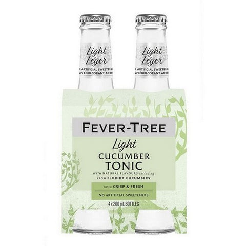 Fever Tree, Cucumber Flavoured Tonic Water, 27.2 Oz(Case Of 6)